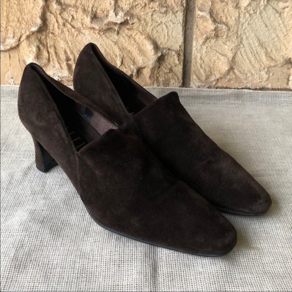 Amalfi Italy Leather Soft Brown Heels Goth Punk Rock
Size 8 1/2 AA Vintage - Picture 8 of 10